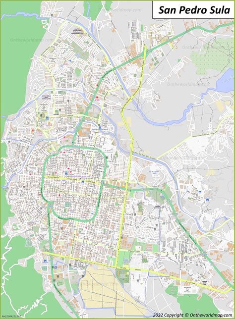 San Pedro Sula Map | Honduras | Detailed Maps of San Pedro Sula