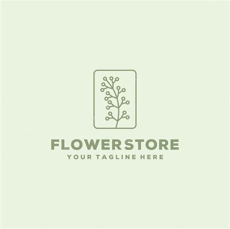 Premium Vector | Creative flower shop logo design template