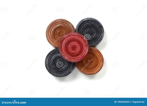 Carrom board coins stock photo. Image of coins, object - 190435520