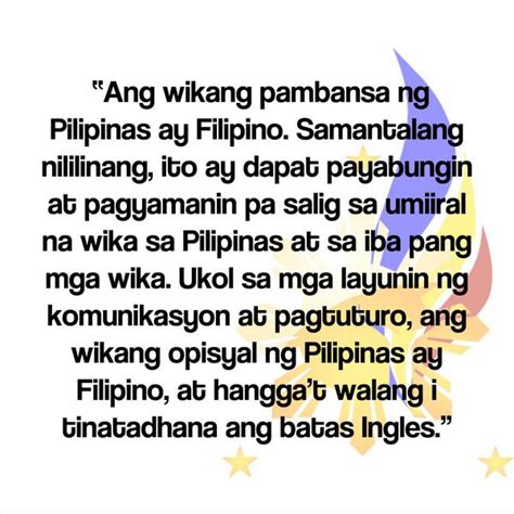 Opisyal Na Wika Ng Pilipinas Sa Kasalukuyan