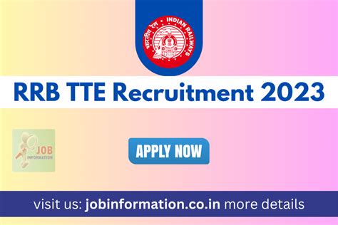 RRB TTE Recruitment 2023 Notification For Various Posts, Exam Date ...