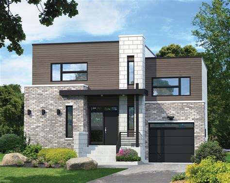 Affordable 2-Story Contemporary Style House Plan 7580 - 7580