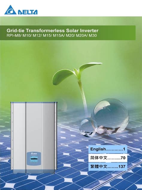 Delta User Manualkk | PDF | Power Inverter | Direct Current