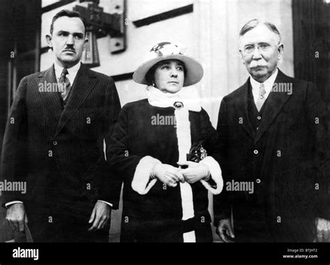 Edward L. Doheny, Jr., Mrs. Doheny, and Edward L. Doheny, Sr., leaving ...