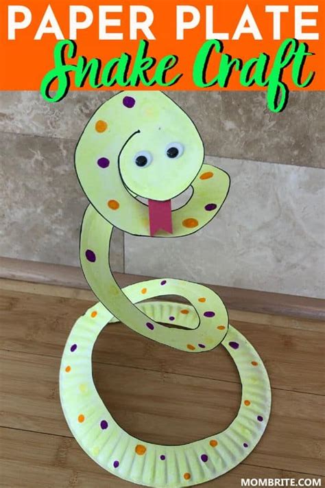 Printable Paper Plate Snake Craft Directions