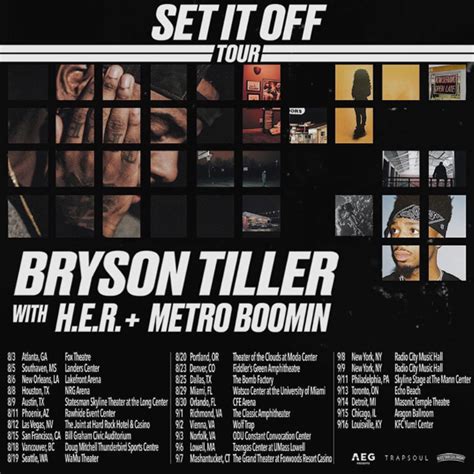 Bryson Tiller Tour Dates 2024 - Kai Carolee