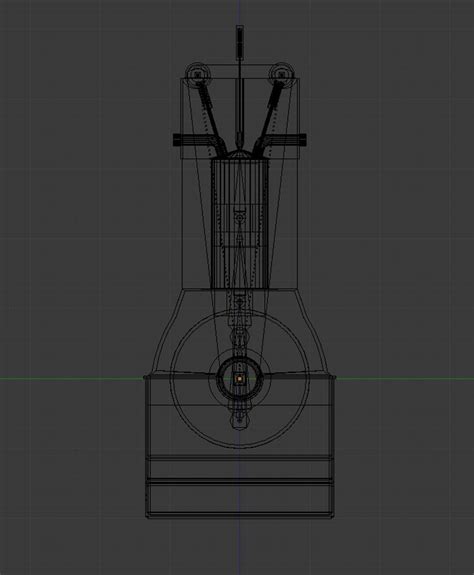 3ds Inline-four Engine Animation