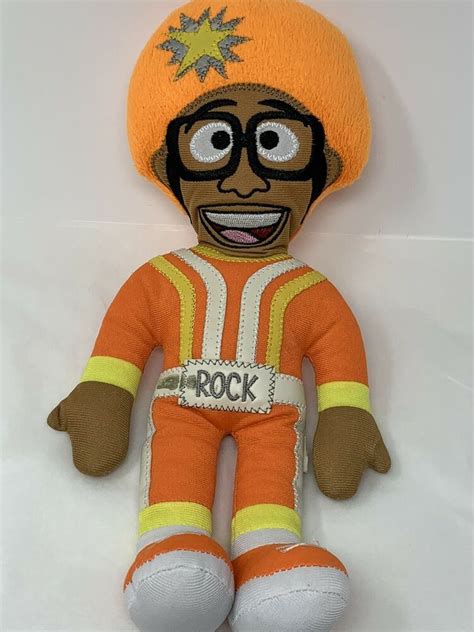 Nickelodeon Yo Gabba Gabba DJ Lance Rock Orange Plush Doll 13" Soft Toy ...