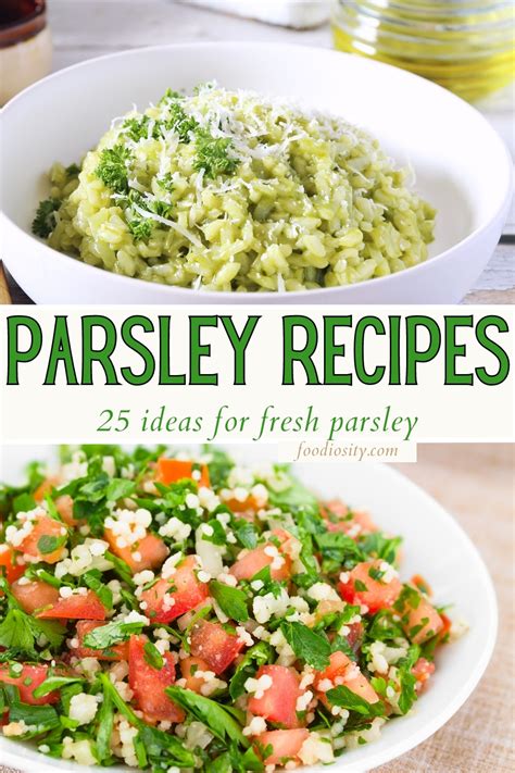 25 Parsley Recipes - Easy Ideas For Fresh Parsley - Foodiosity