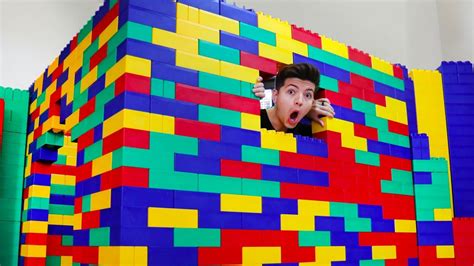 I Built A House Using Giant Lego Blocks! - YouTube