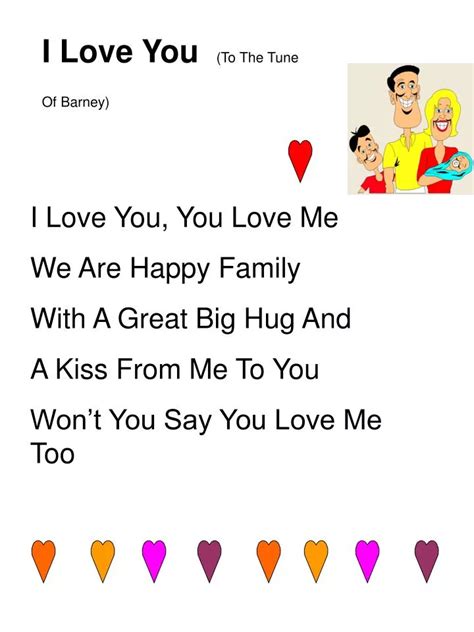 I Love You Song Barney - Musiqaa Blog