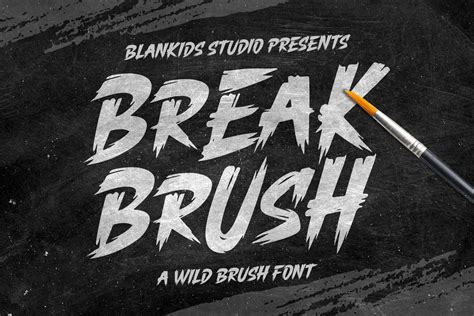 Break Brush Font - Free Font