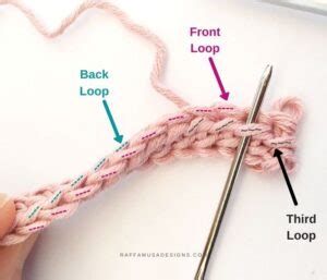 How to Crochet in the Third Loop of a Half Double Crochet