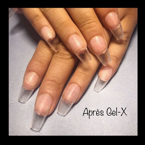 Coffin Nails Gel X Nail Designs / Xs, s, m, l xs = 3 (thumb), 6 (index ...