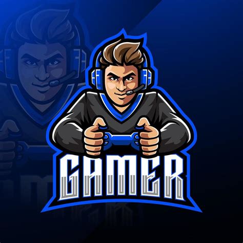 Gamer esport mascot logo design 7694879 Vector Art at Vecteezy