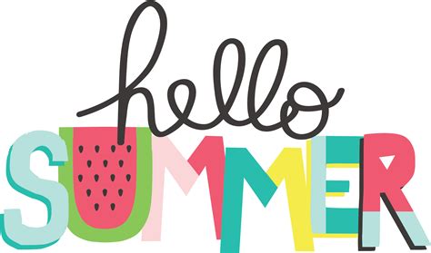 Hello Summer Clipart - Full Size Clipart (#2531035) - PinClipart