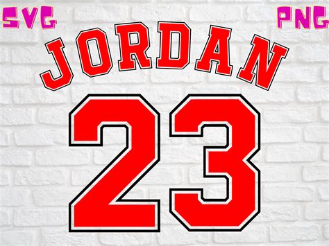 Chicago Bulls Michael Jordan Jersey Number 23 Back svg | Etsy