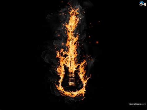 Fire Guitar Wallpapers - Wallpaper Cave