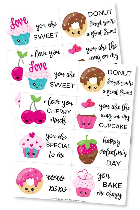 Cute Stickers for Valentines Day- Printable Valentines Day, Valentines ...