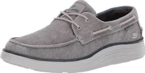 Skechers Status 2.0-lorano Moc Toe Canvas Deck Shoe Oxford in Light ...