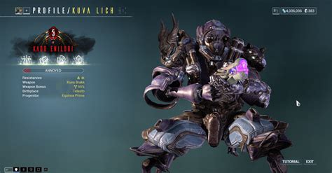 Kuva Lich with meme name. - Trading Post - Warframe Forums