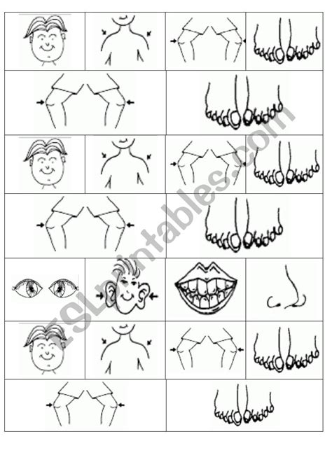 Head, shoulders, knees and toes song - ESL worksheet by lacuxi