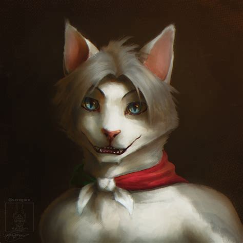 ArtStation - Italian Cat Portrait