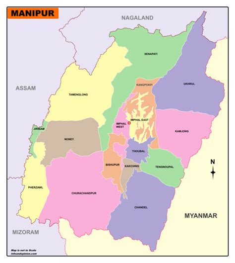 Manipur Map-Download Free Map Of Manipur In PDF - Infoandopinion