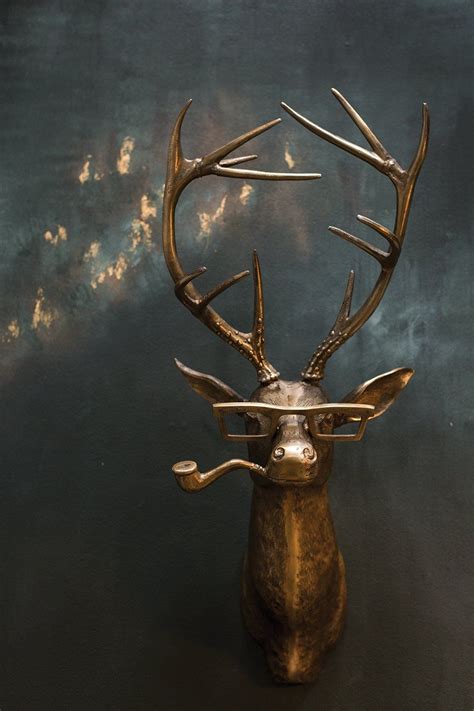 Frankie Metal Wall Mount | Deer head wall decor, Animal head wall, Deer ...