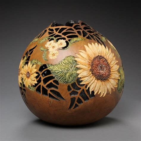 7 das Artes: Fazendo arte com cabaças. | Decorative gourds, Painted ...