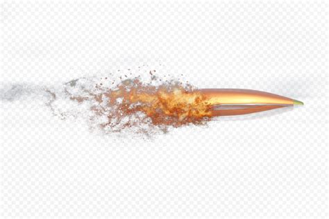 HD Gun Bullet Fire Flying PNG | Citypng