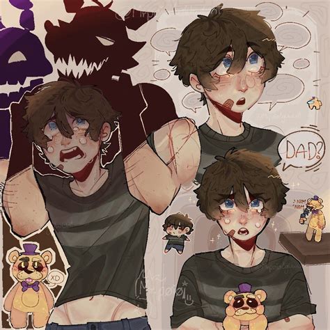 Evan Afton by @mrpoiocguwunt | Imagenes de fnaf anime, Animatronic fnaf ...