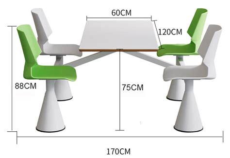 Modern Cafeteria Table And Chairs - Norpel Furniture