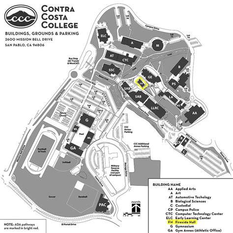 Contra Costa College Campus Map – Map Vector