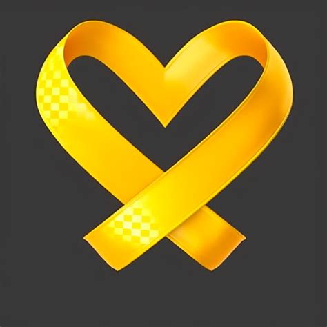 Premium AI Image | Yellow ribbon suicide prevention