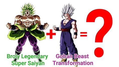 Drawing GOHAN BEAST FORM & BROLY Fusion - DRAGON BALL SUPER - YouTube