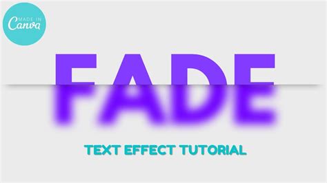 How to create a FADED text effect in Canva | QUICK Sliced and Faded ...