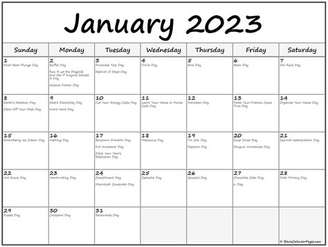 Top January 2023 Calendar With Holidays Ideas – Calendar With Holidays ...