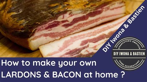 How to make your LARDONS, Cold Smoked BACON at home from PORK BELLY ...