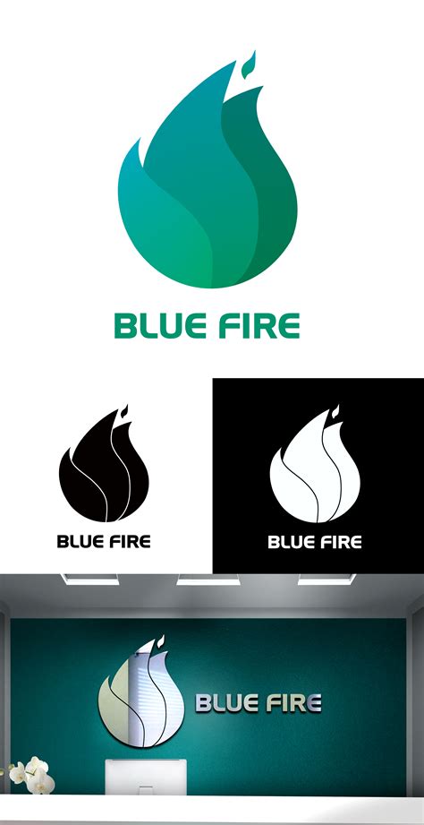 Blue fire logo Web Design, Logo Design, Graphic Design, Logo Icons ...