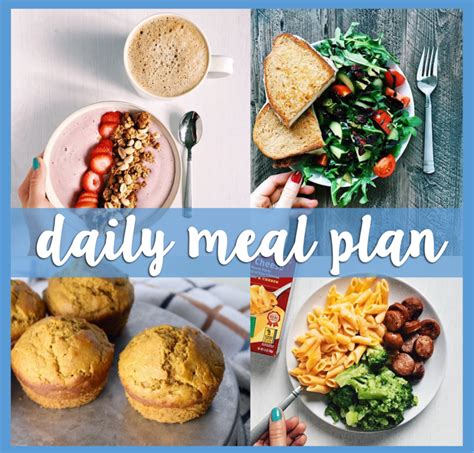 daily meal plan - a full day of balanced meal ideas from breakfast to ...