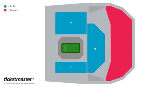 2022 Uk Snooker Championship - Final - Evening Seating Plan - York Barbican