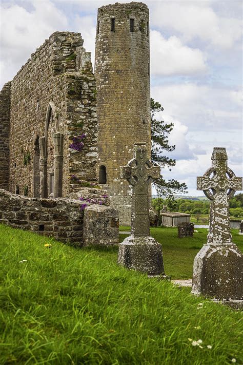 The High Crosses of Clonmacnoise Photograph by John and Julie Black ...