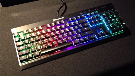 Corsair keyboard with Cherry MX RGB switches - YouTube