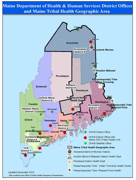 Districts - Division of Public Health Systems - Maine CDC: DHHS Maine