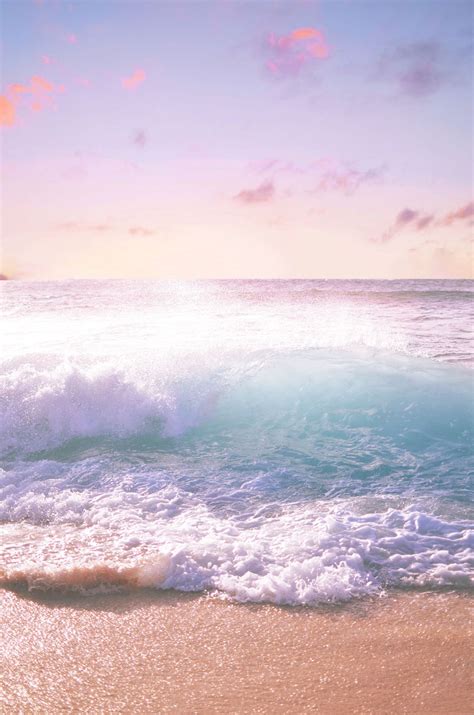 Aesthetic Pastel Pink Beach Wallpaper - Iwanna Fly