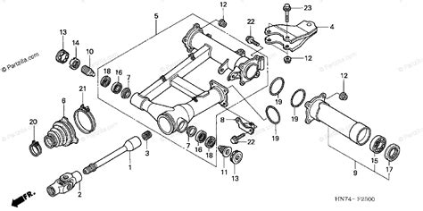 Honda ATV 2007 OEM Parts Diagram for Swingarm | Partzilla.com