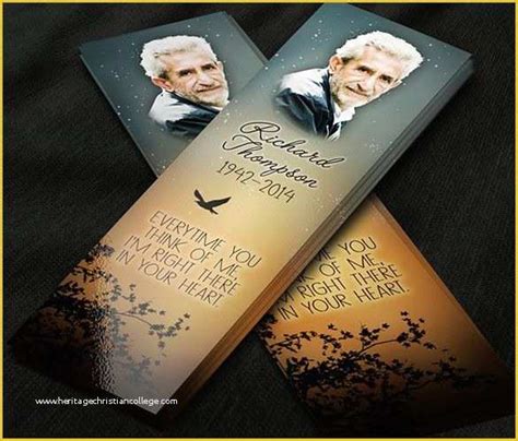 In Loving Memory Bookmark Template Free Of 27 Best Images About ...