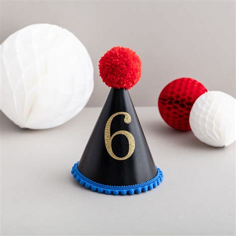 Any Age Black Party Hat - Postbox Party