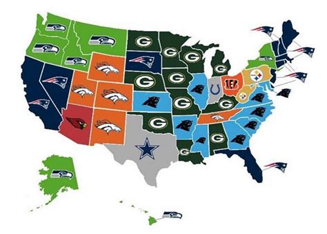 Map Shows Which NFL Team Each State Thinks Will Win This Year's Super ...